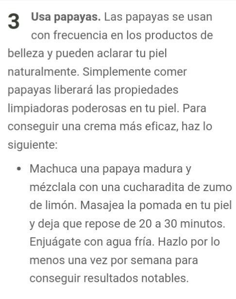 Aclarador natural para la piel!! tips!! - 3