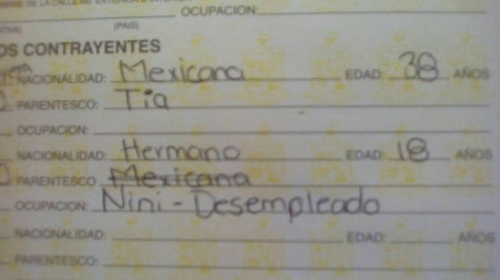 Mi pequeño error. 