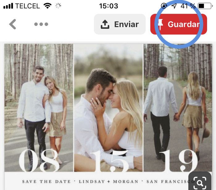 Ideas para el save the date 16