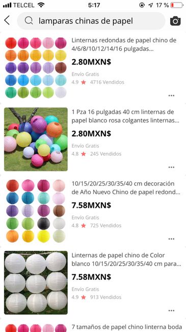 Lámparas chinas decoradas 2
