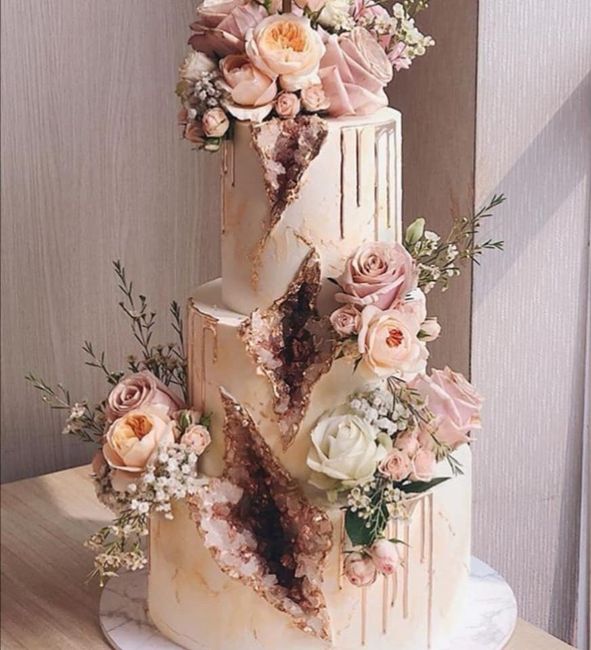 Pasteles de boda con flores 19