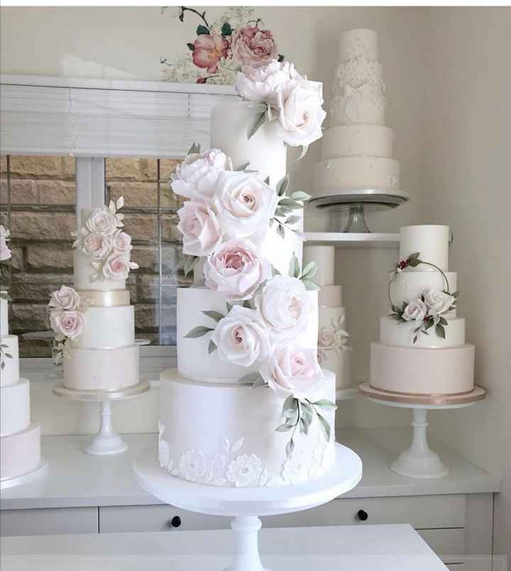 Pasteles de boda con flores - 2