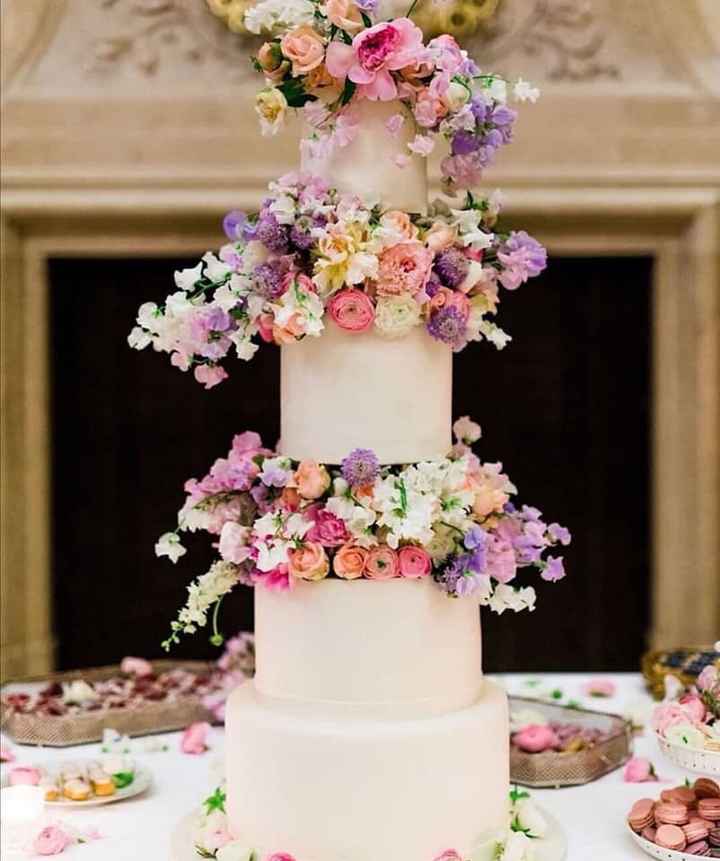 Pasteles de boda con flores - 6