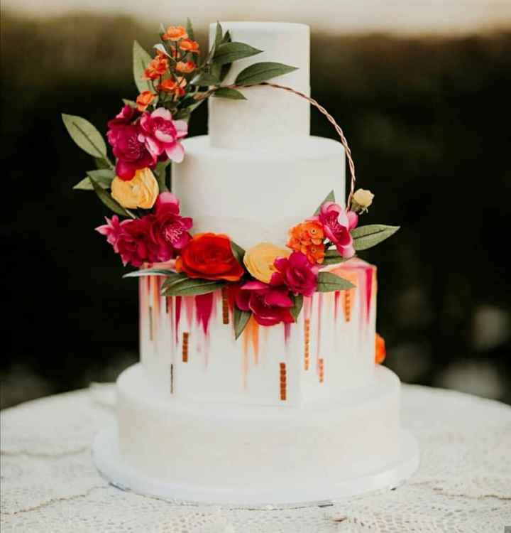 Pasteles de boda con flores - 8