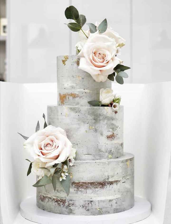 Pasteles de boda con flores - 17