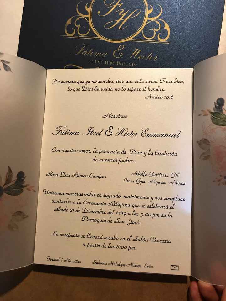 Tarjetas de invitación - 1
