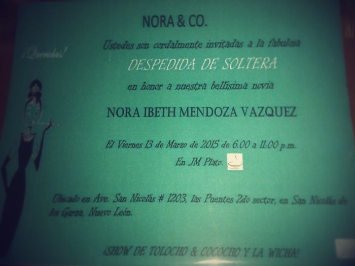 Invitaciones tiffany & co mi despedida de soltera - 1