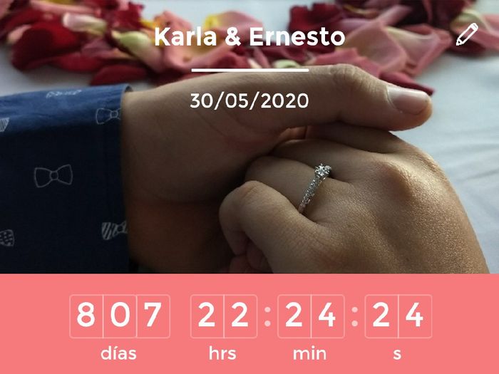 ¿Cuánto falta para que se casen? - 1