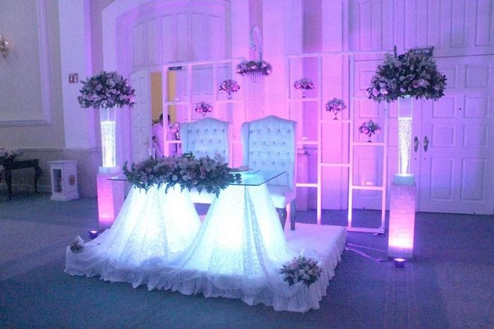 que les parece esta mesa para los novios??