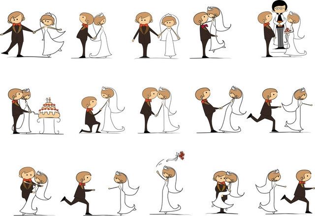 Siluetas para invitaciones