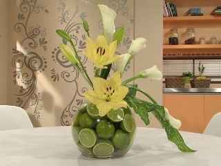 centros de mesa con fruta