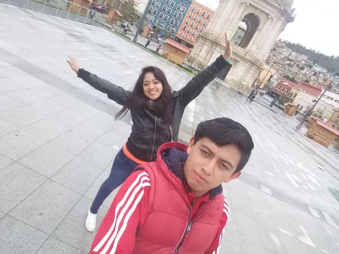 Yo greñuda, pero mi sonrisa de felicidad! 