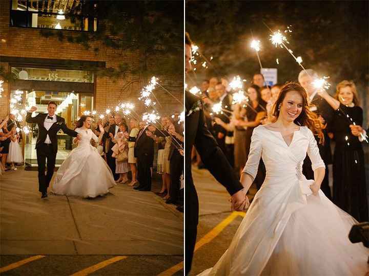 Luces de bengala para la salida de la ceremonia - 6