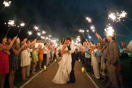 Luces de bengala para la salida de la ceremonia - 7