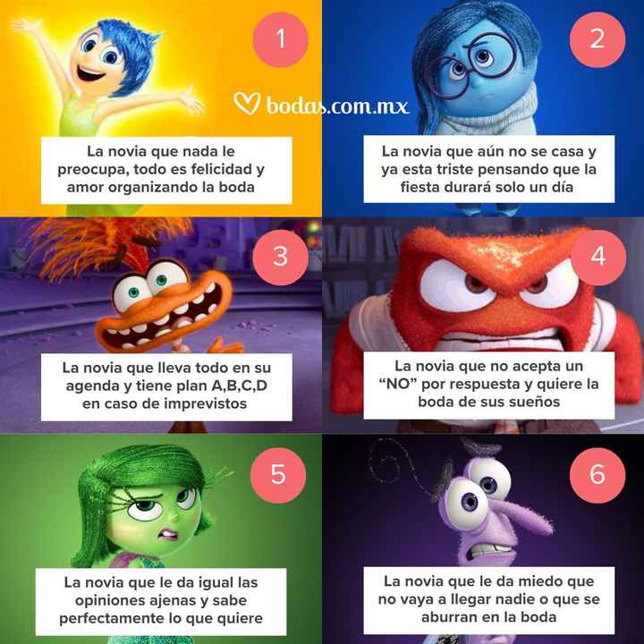 Nuevas emociones de Intensamente 2 ¿Cuál te representa como Bride? - 1