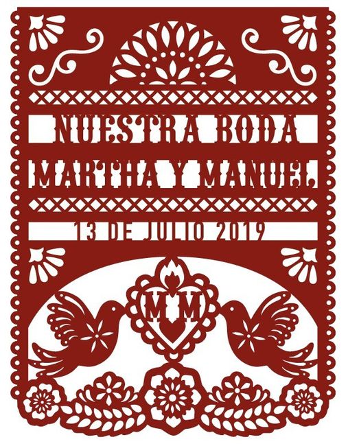 "Papel picado" de madera