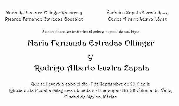 Invitación formal