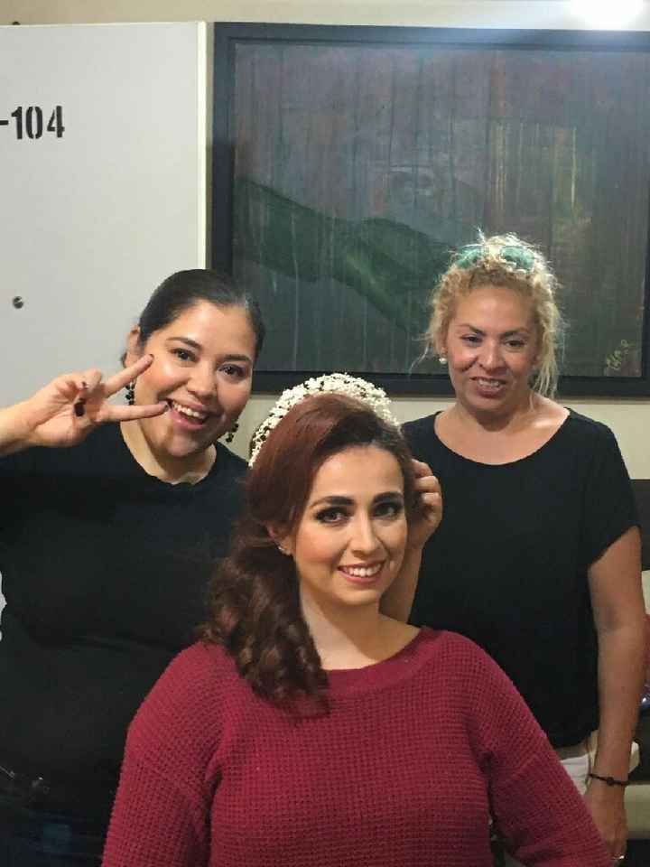 Prueba de peinado y maquillaje - 1