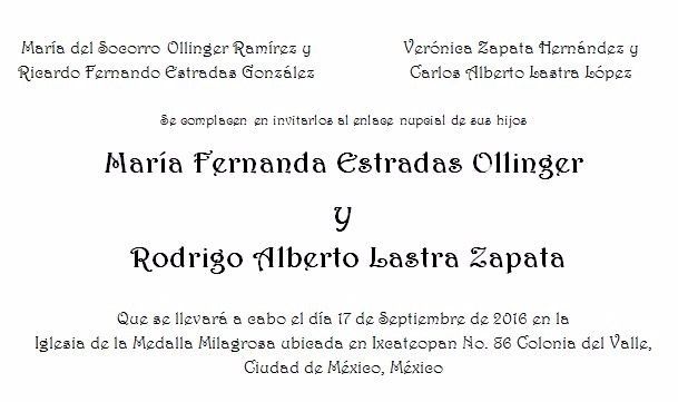 Invitación formal