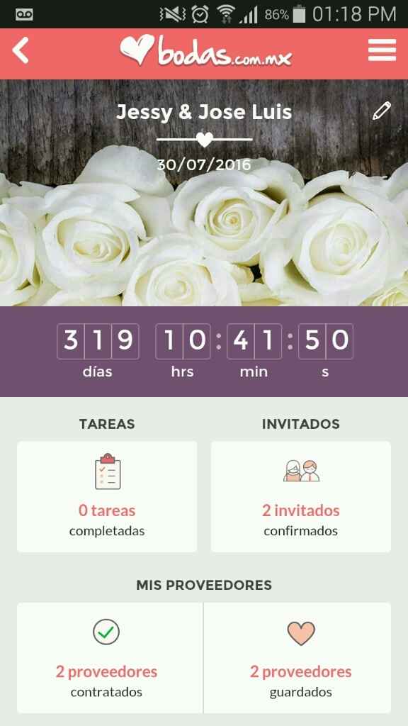 Nueva interfaz App Bodas - 1