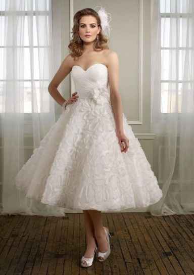 vestido novia corto