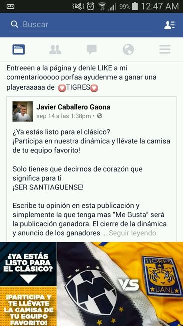 Playera de tigres para la sesión informal - 2