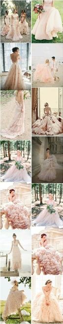 Tendencia rosa en vestidos de novia - 1