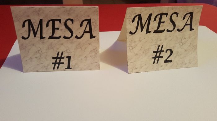 Mis numeradores de mesas