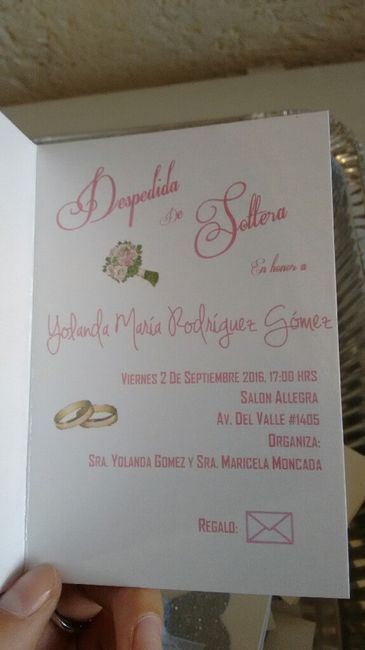 Mi despedida mis invitacioned - 2