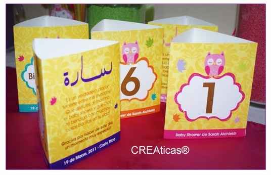 Rotular mesas con papel