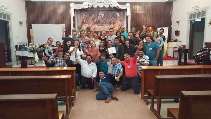 Todo el equipo y las parejas