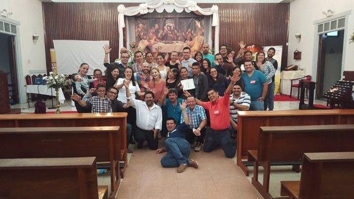 Todo el equipo y las parejas