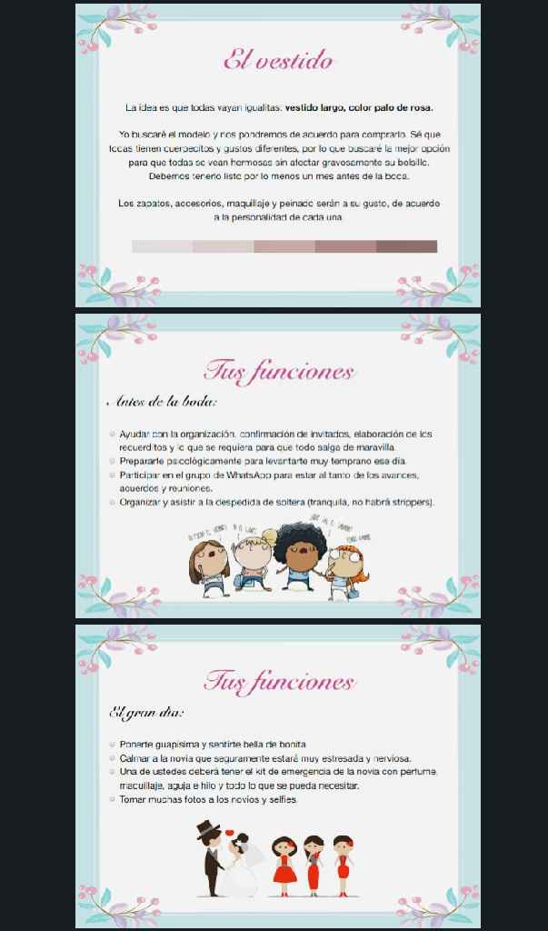 Invitaciones damas de honor - 2