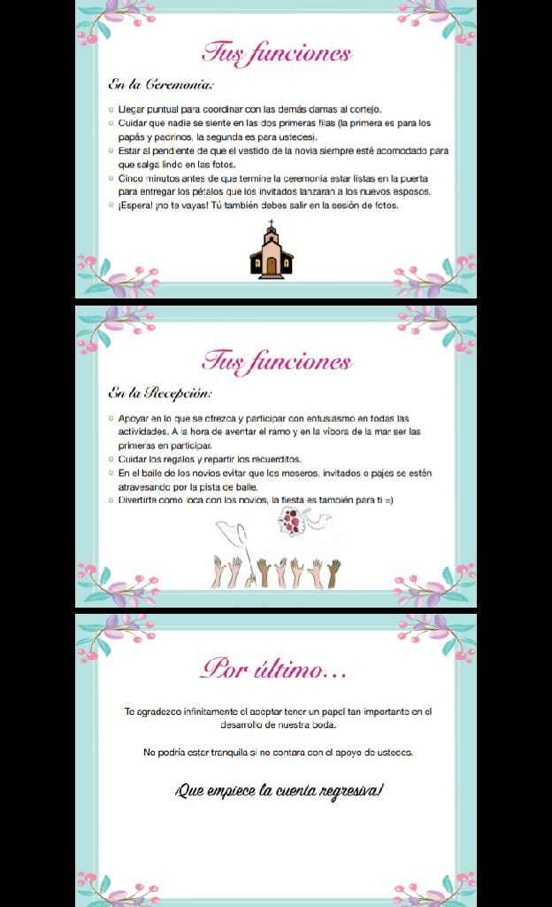 Invitaciones damas de honor - 3