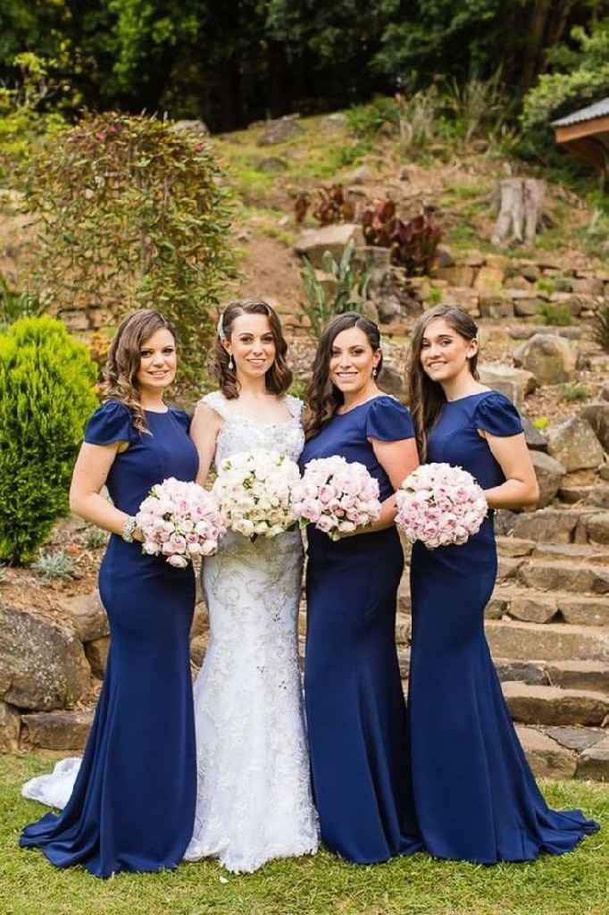 Damas de honor en color azul 💙 - 8