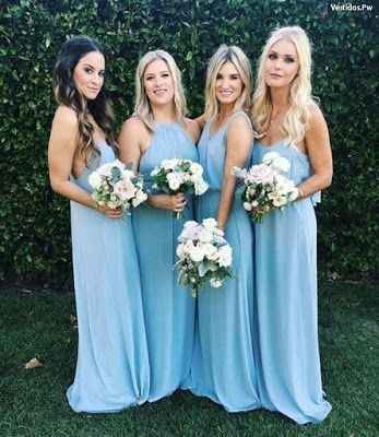Damas de honor en color azul 💙 - 12