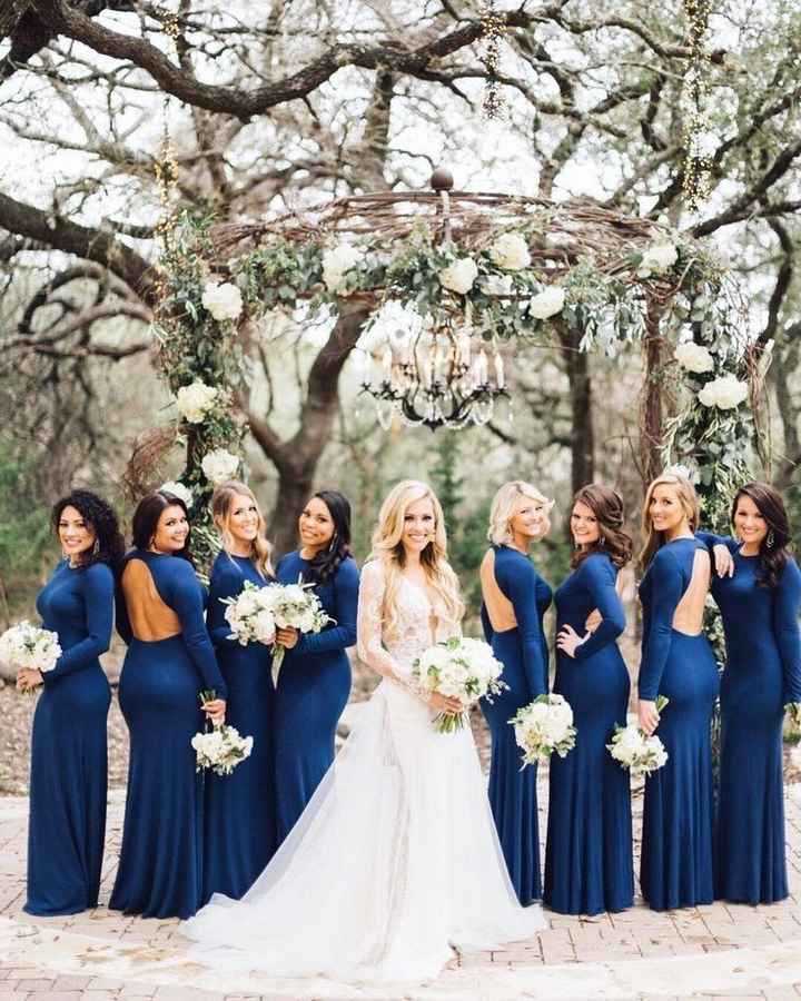 Damas de honor en color azul 💙 - 14