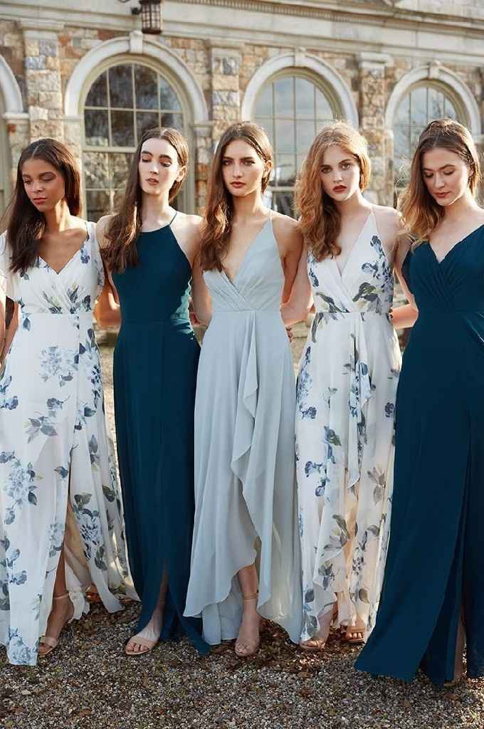 Damas de honor en color azul 💙 - 15