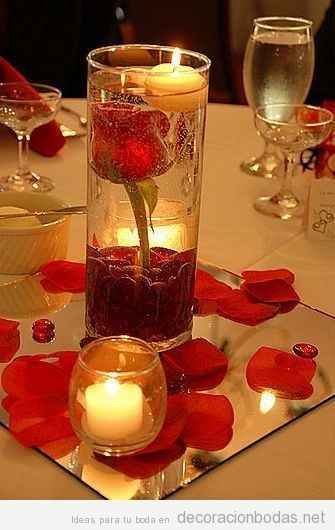 Centros de mesa en color rojo❤ - 8