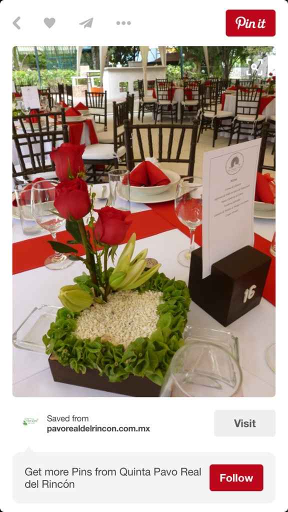 Centro de mesa en color rojo!!! - 1