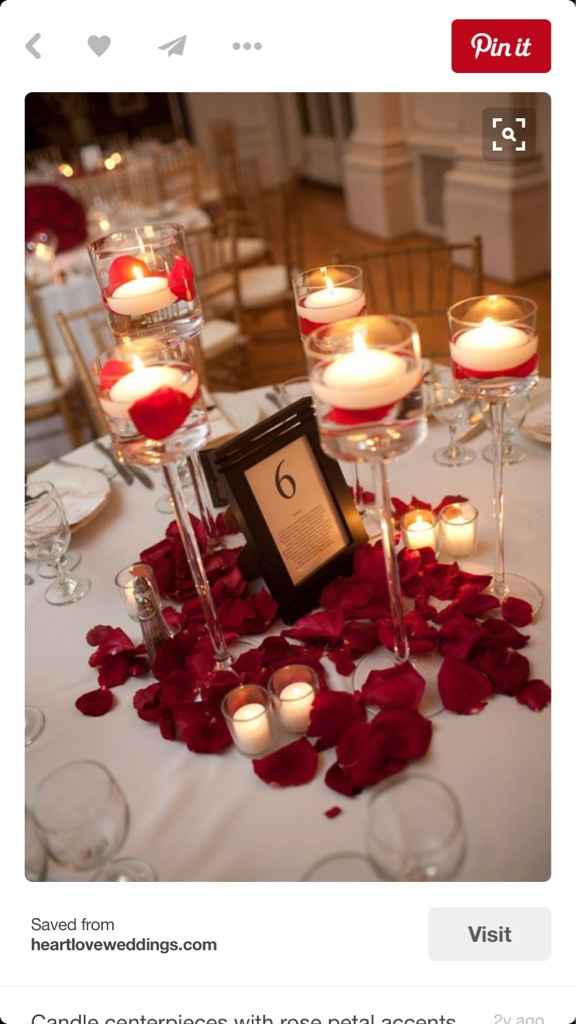 Centro de mesa en color rojo!!! - 4