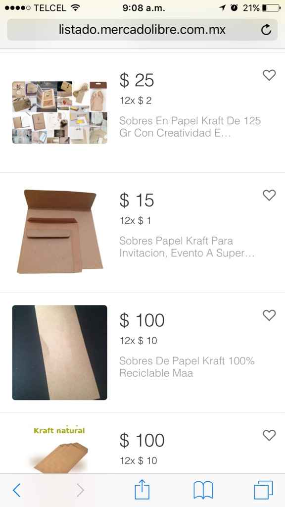 Sobres kraft - 1