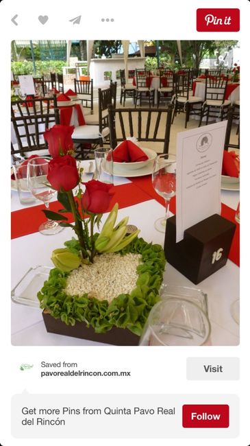 Centro de mesa en color rojo!!! - 1