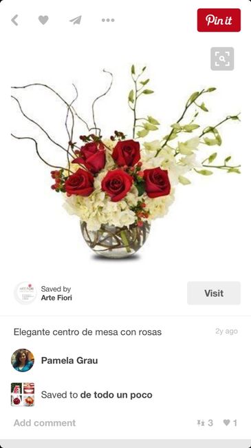 Centro de mesa en color rojo!!! - 2