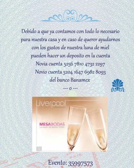 Mesa de regalos