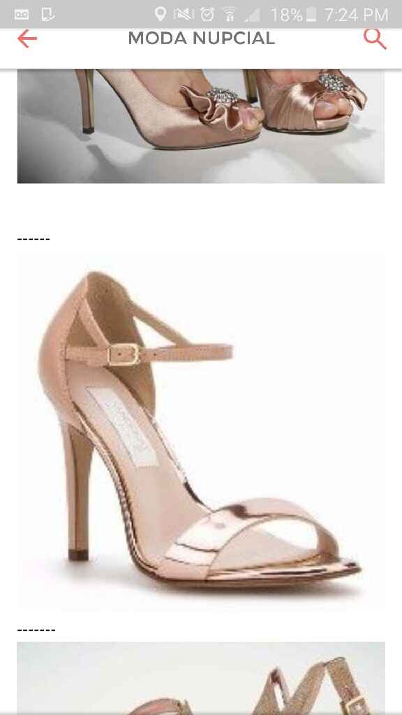  Zapatillas en oro rosa - 1