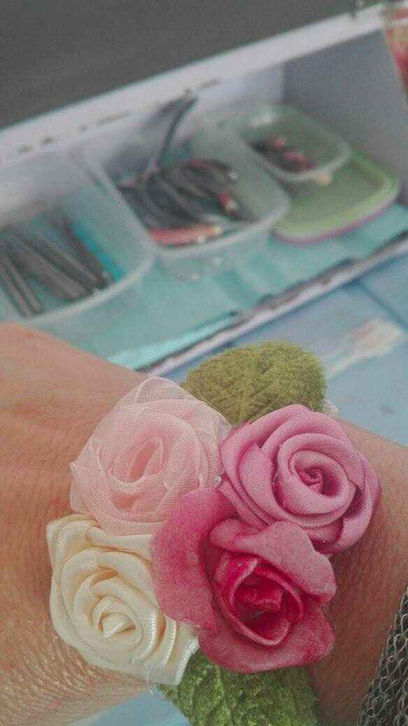 Corsage hechos de tela