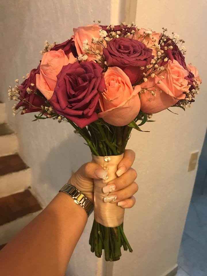 Este fue mi ramo de novia!! wooow hermoso verdad? ame los colores!
