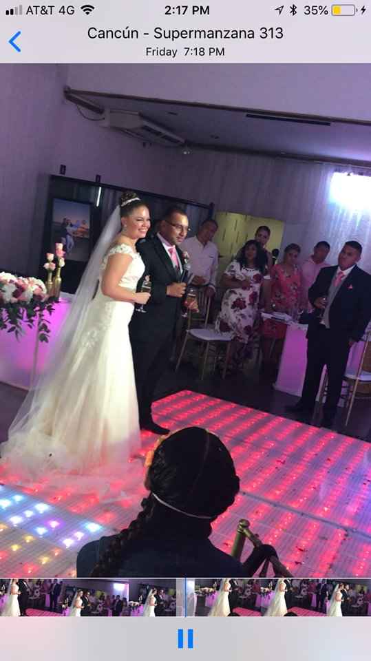 Este fue una captura de pantalla de un video en donde hacemos parte del brindis y agradecimiento a i