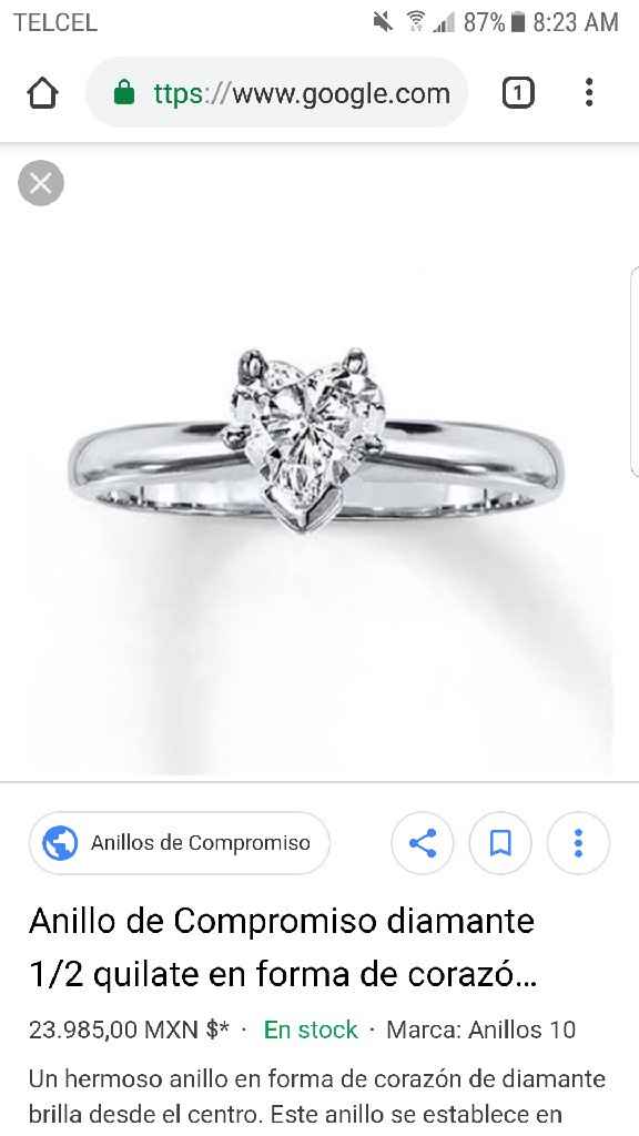 Si hubieras podido elegir el anillo de compromiso.. - 1
